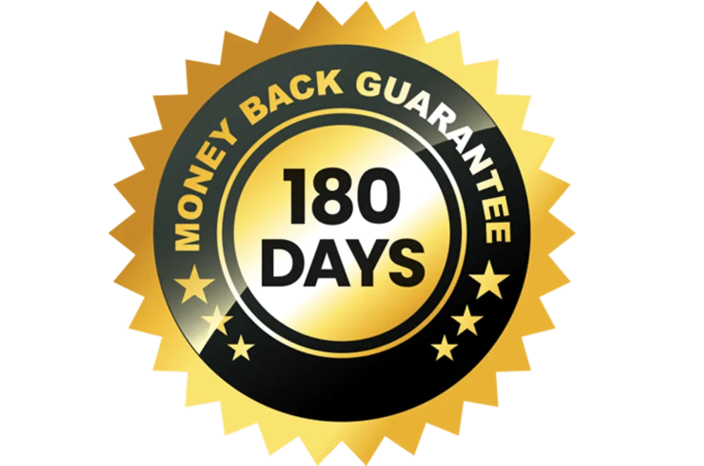 ProstaVive 180-Day Money Back Guarantee Badge